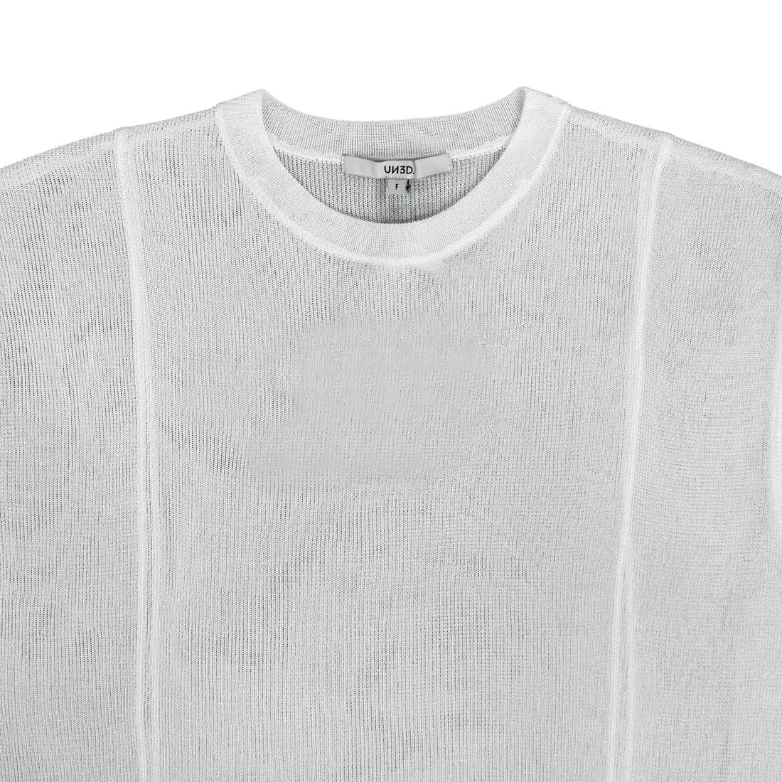 [UN3D]SHEER SLEEVELESS KT TOP/WHITE(522542600101)
