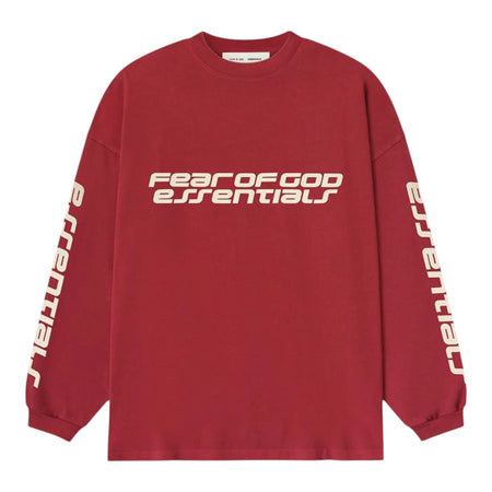 [ESSENTIALS]90s Long Sleeve Tee/Crimson(125HO254572F)
