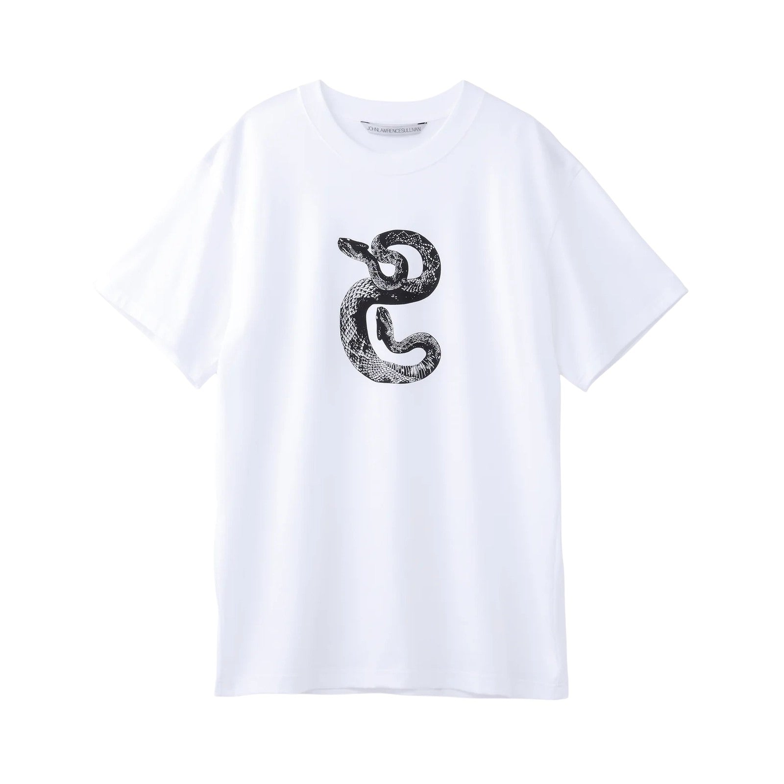 JOHNLAWRENCESULLIVAN]SNAKE PRINT T-SHIRT/WHITE(5A012-0325-17) – R&Co.