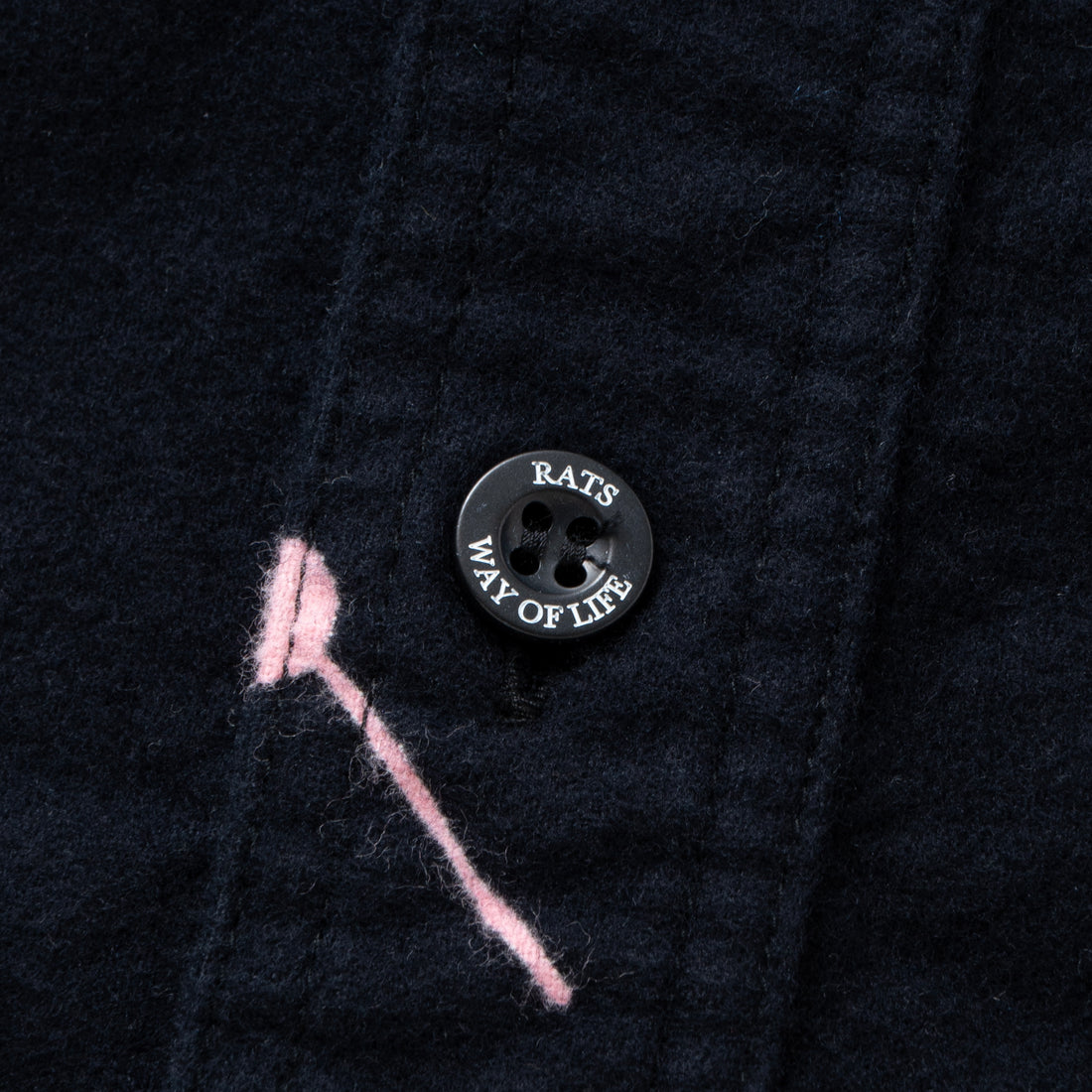 RATS]ATOMIC FLANNEL B.D SHIRT/BLACK – R&Co 