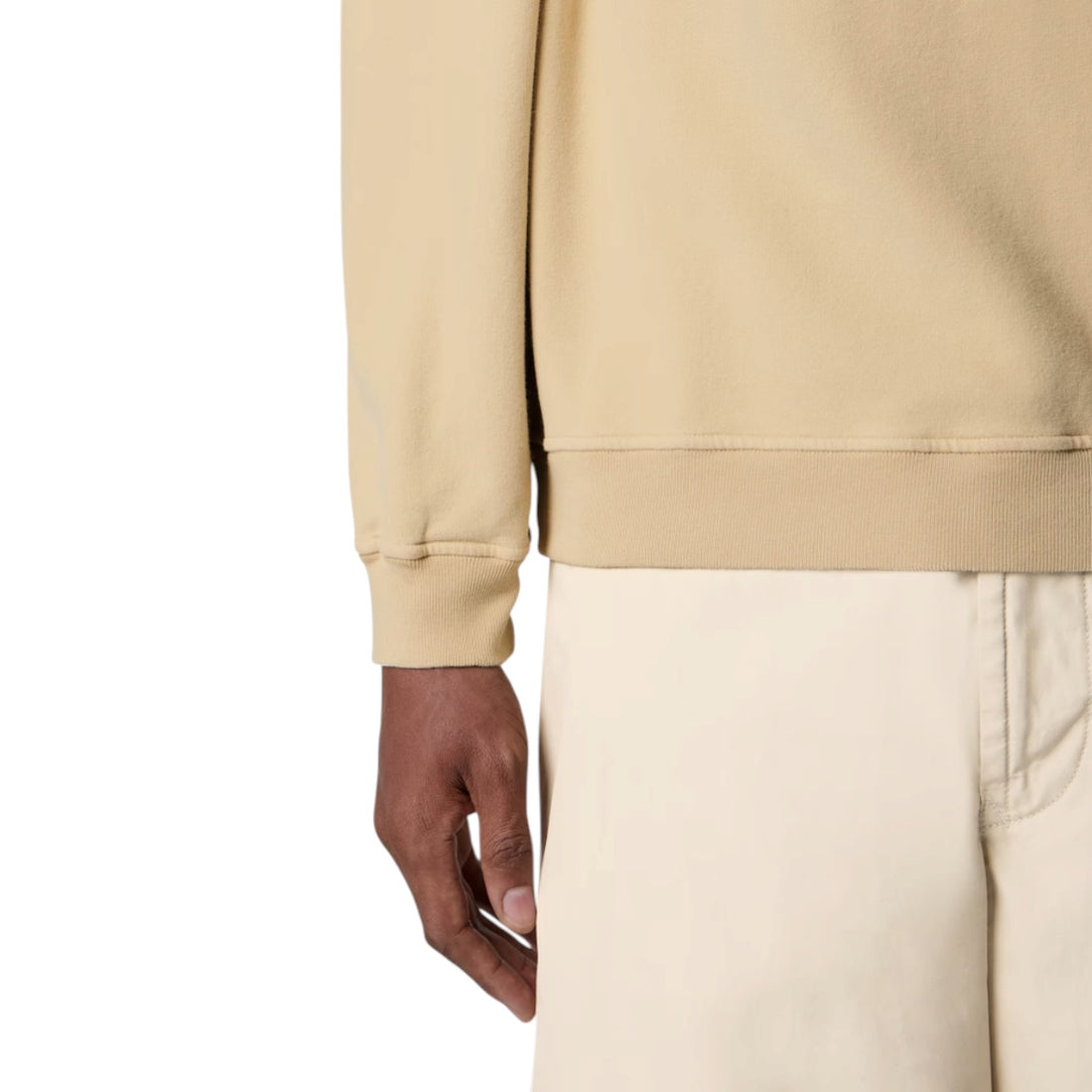 [STONE ISLAND]STRETCH COTTON FLEECE_S.I. GHOST(61000-69-S0F53)