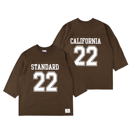 [STANDARD CALIFORNIA]SD Heavyweight Football Logo T/BROWN(TSFAD120)
