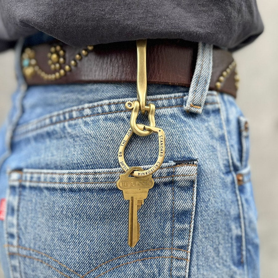 [STANDARD CALIFORNIA]Button Works / SD Fishhook Shackle Key/BRASS(OTAOC070)