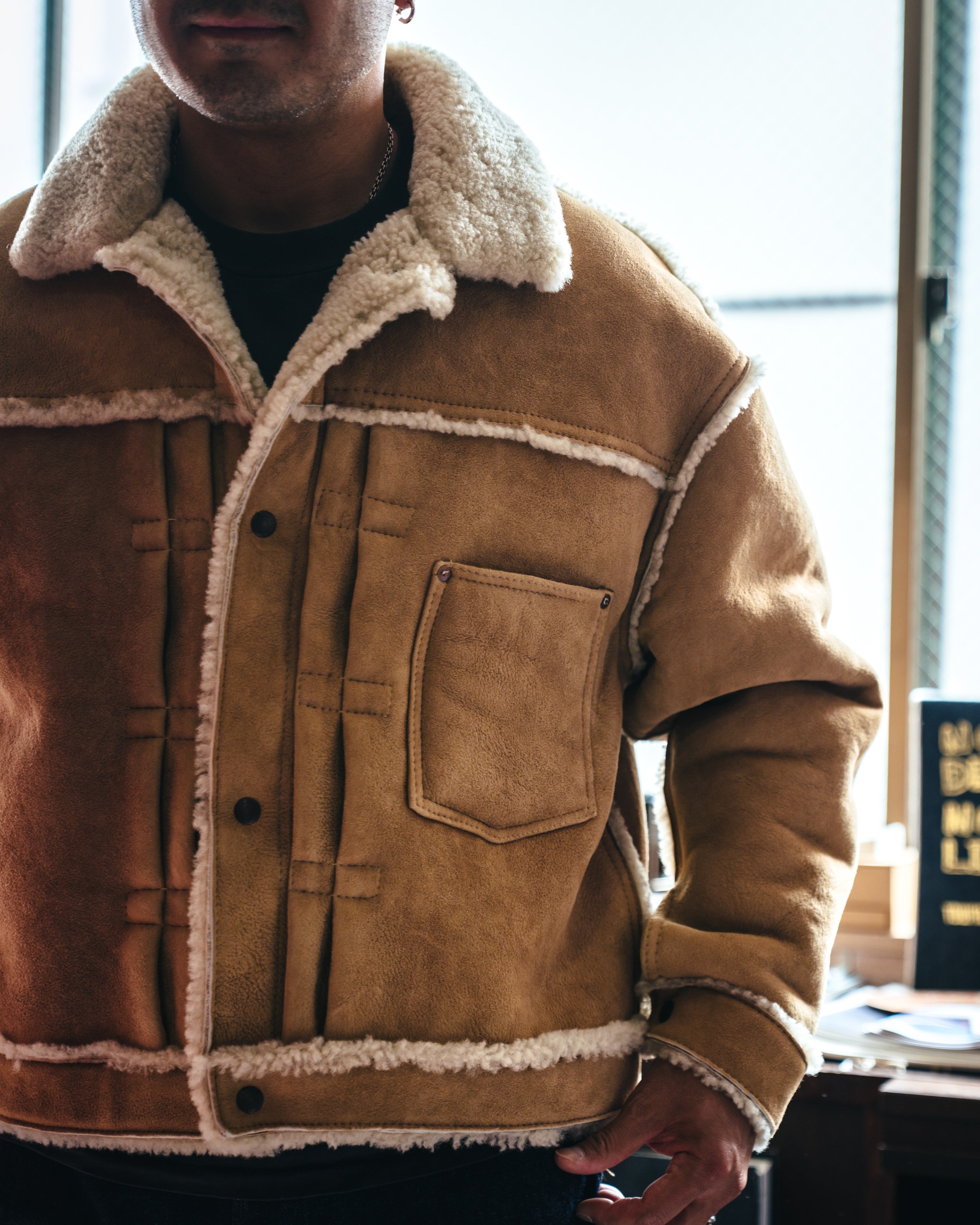 m*a様 2023年/限定記念モデル/オーク材 SAINT Mxxxxxx]BB_MOUTON JACKET/BEIGE(SM-HR1-0000-C59) – R&Co.