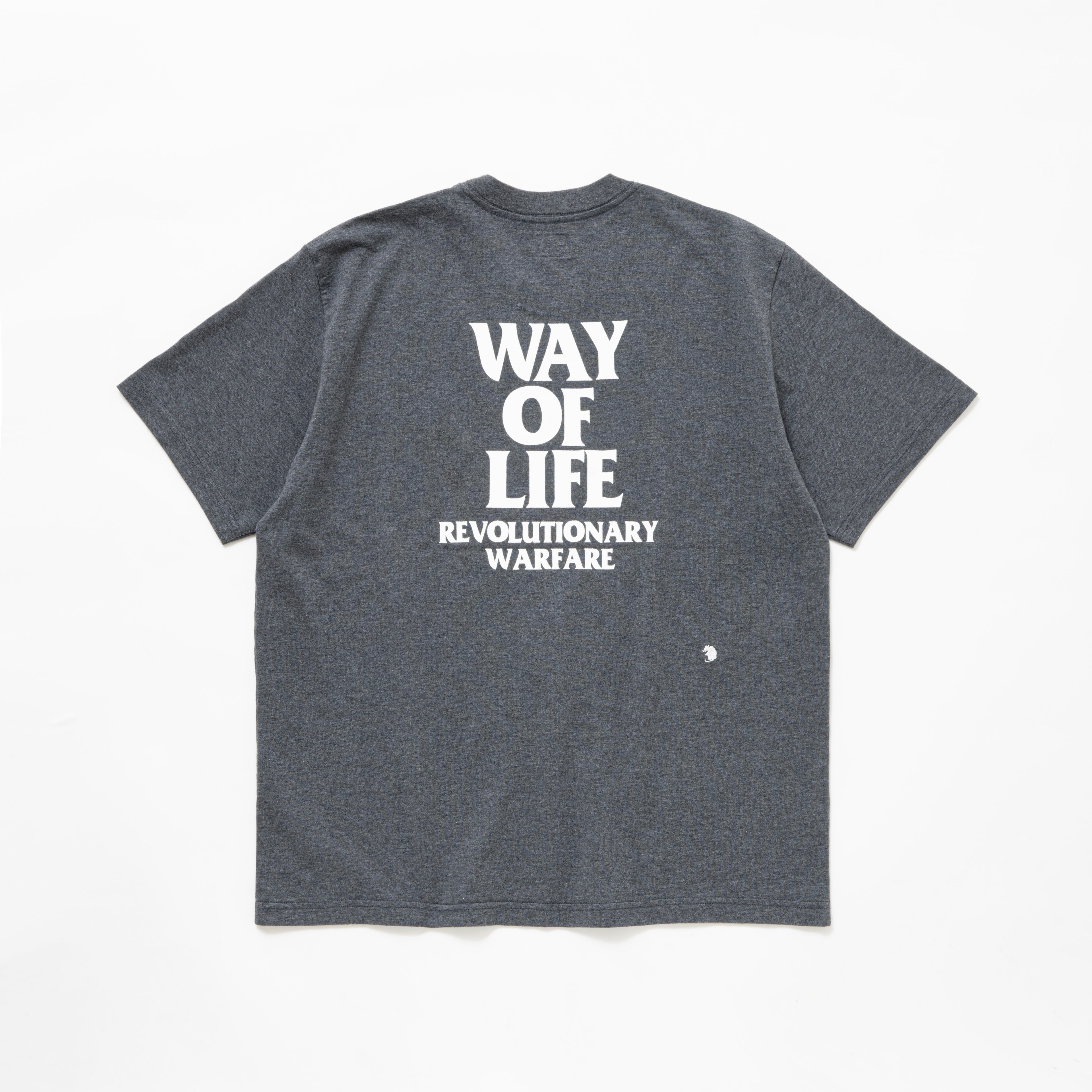 ラッツ ボックスロゴ ウェイオブライフ Tシャツ チャコール XL RATS - BOX LOGO WAY OF LIFE TEE - BLACK &frasl; Tシャツ &frasl; 24\u0027SPT-0801