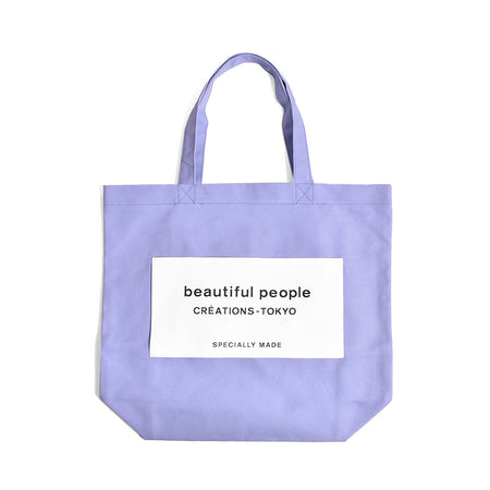 [beautiful people]SDGs name tag tote bag/PURPLE(7336622901)