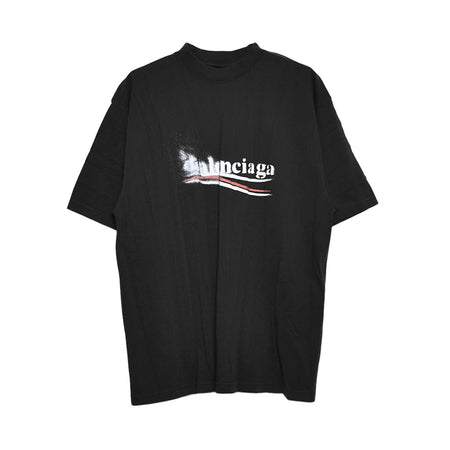 [BALENCIAGA]Medium Fit T-Shirt/BLACK/WHITE(764235-TQVI5)