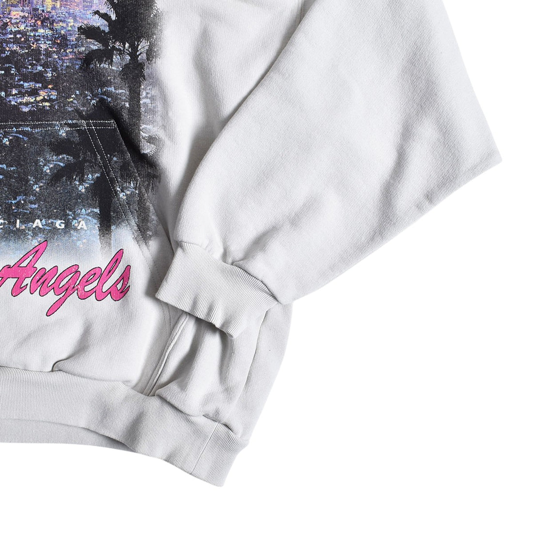 [BALENCIAGA]Medium Fit Hoodie/WHITE(767877-TSVR3)