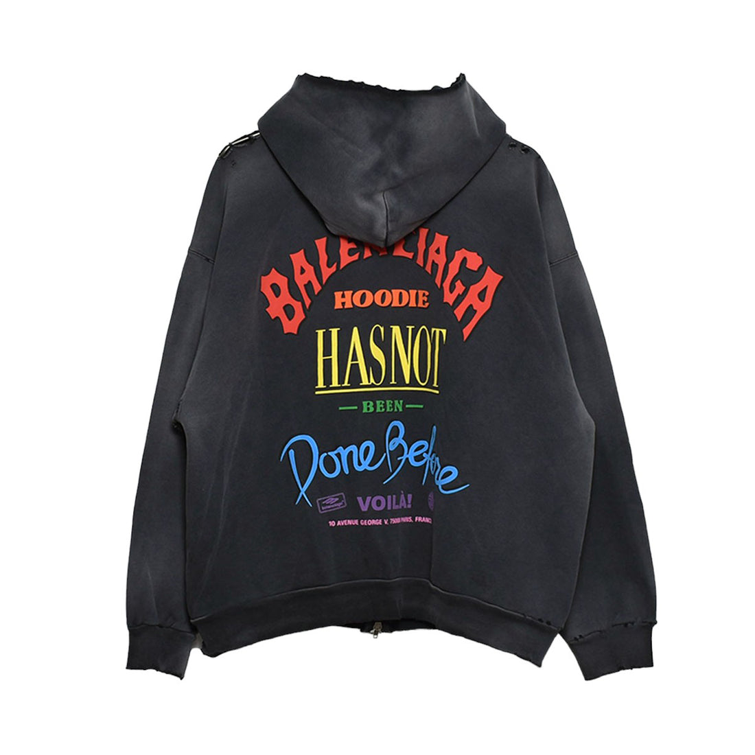 BALENCIAGA]Medium Fit Zip-Up Hoodie/BLACK(770939-TQVW5) – R&Co