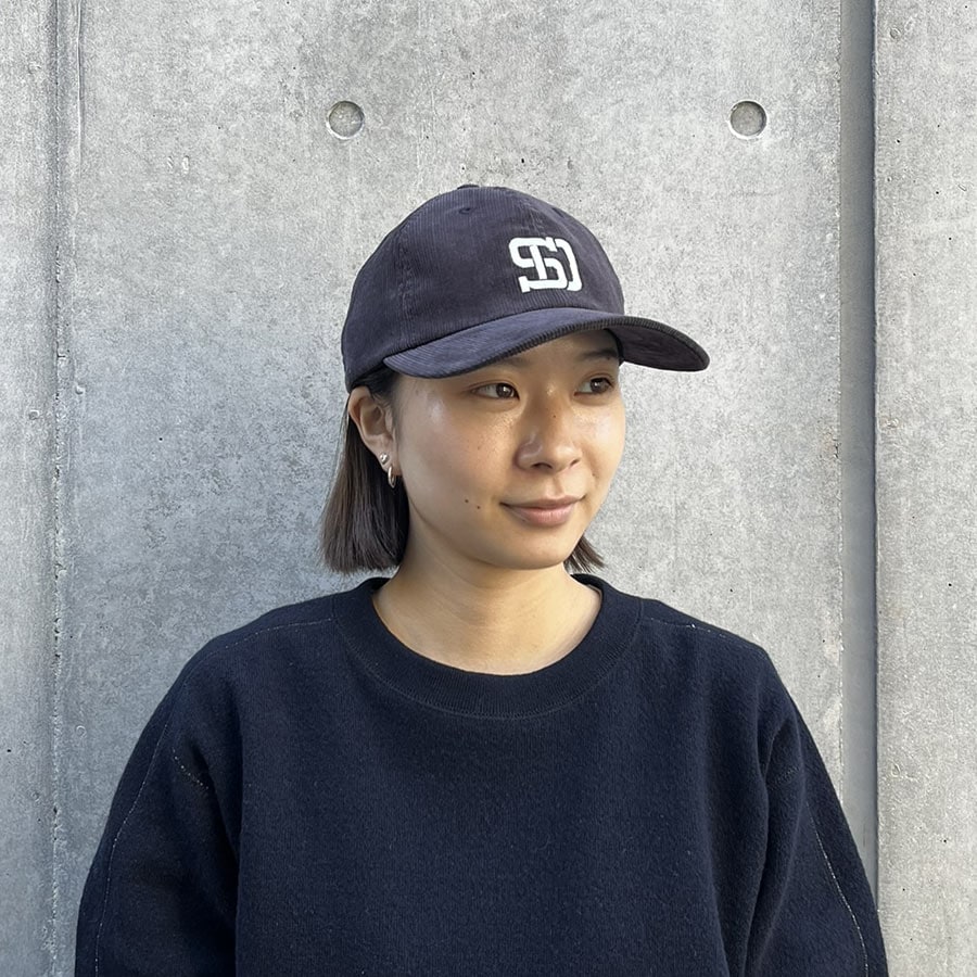 STANDARD CALIFORNIA]SD Corduroy Logo Baseball Cap/Charcoal