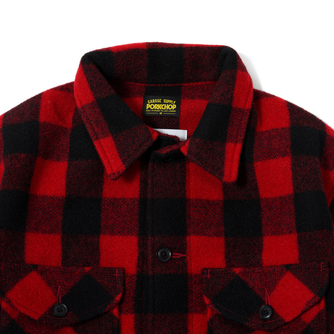 [MASSES]PORKCHOP×MASSES WOOL JACKET P/RED/BLACK