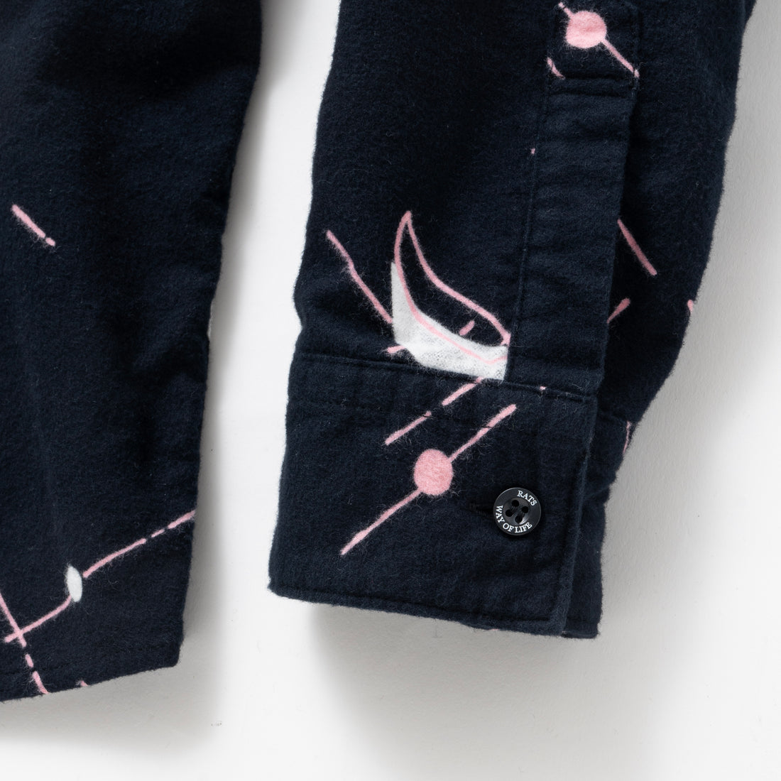 RATS]ATOMIC FLANNEL B.D SHIRT/BLACK – R&Co 