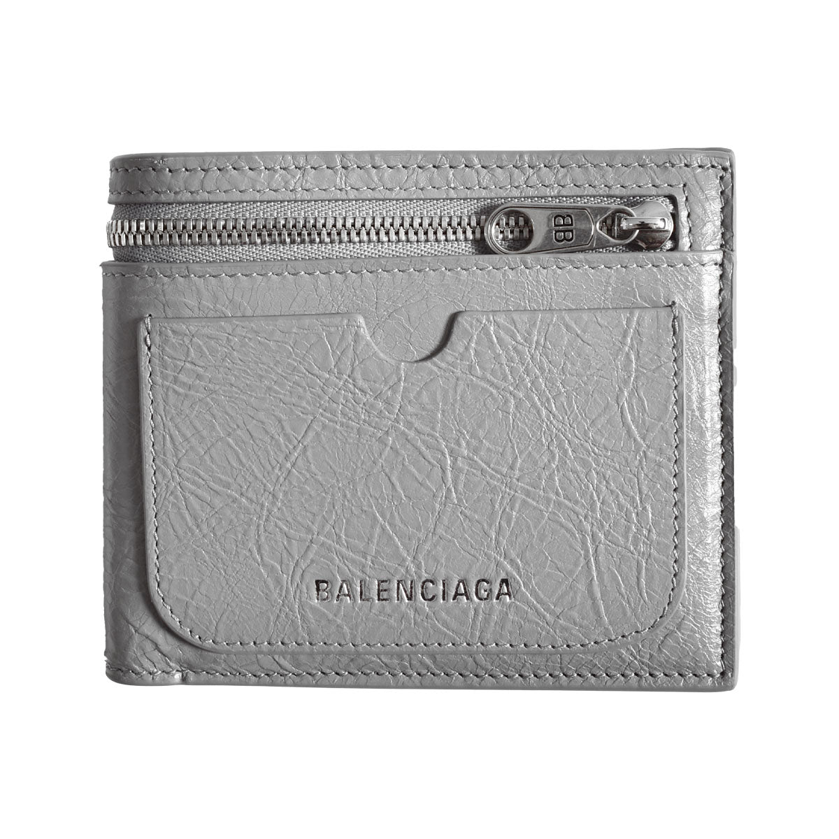 BALENCIAGA]SUPERBUSY SQUARE FOLDED WALLET/GRAY(8018372AA9Z) – R&Co.
