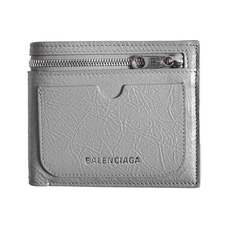 [BALENCIAGA]SUPERBUSY SQUARE FOLDED WALLET/GRAY(8018372AA9Z)