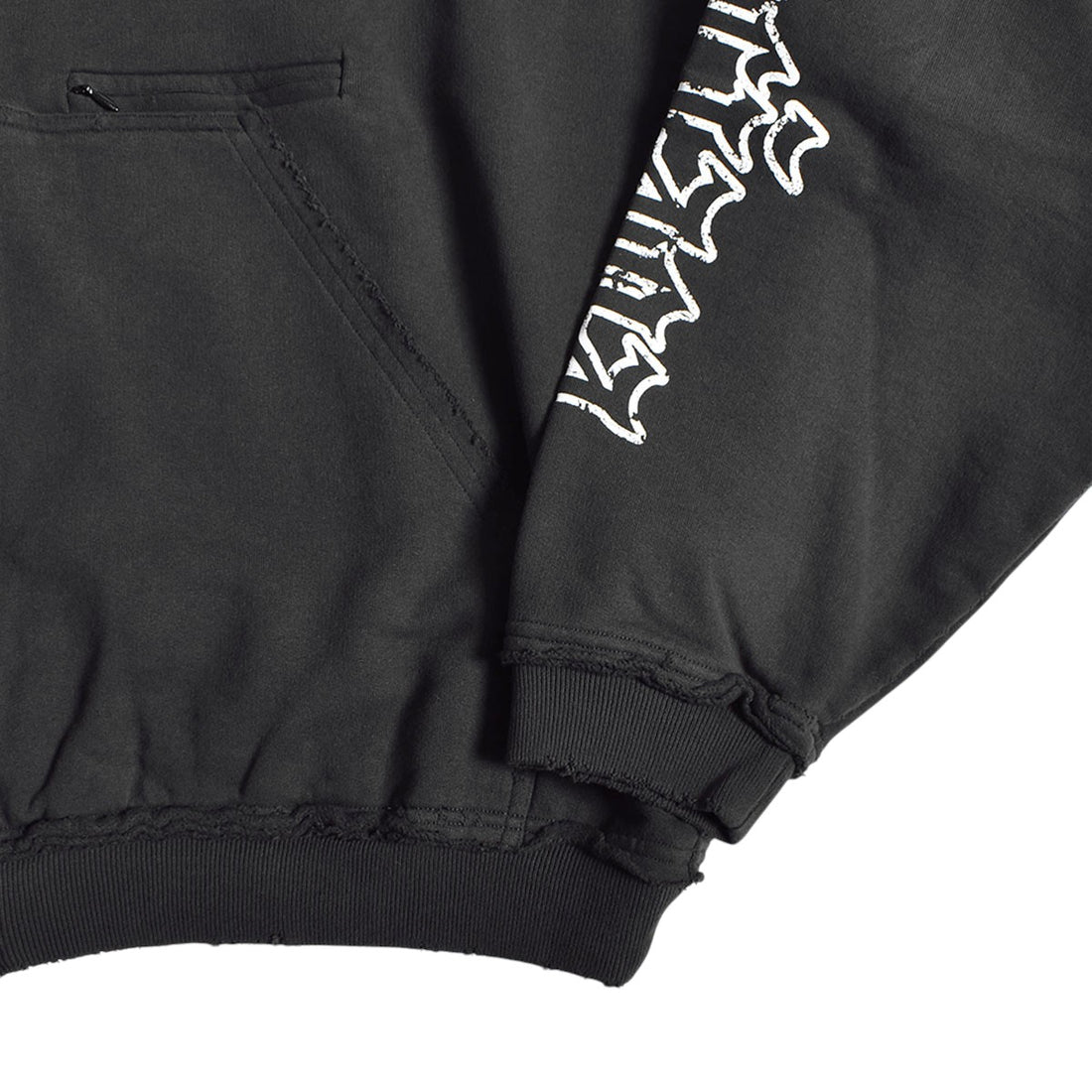 [BALENCIAGA]Pulled Large Zip-Up Hoodie/BLACK(808227-TSVW5)