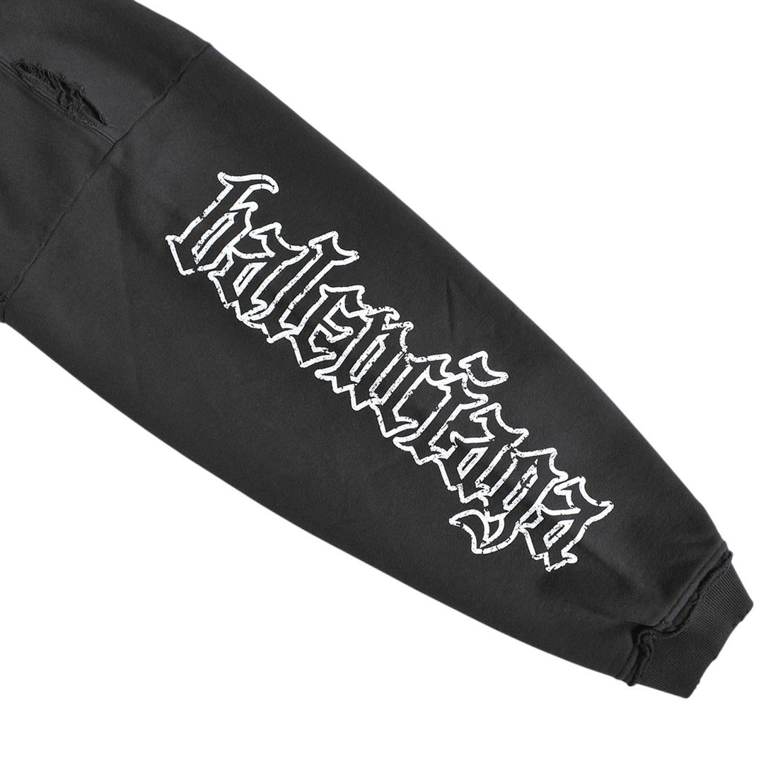 [BALENCIAGA]Pulled Large Zip-Up Hoodie/BLACK(808227-TSVW5)