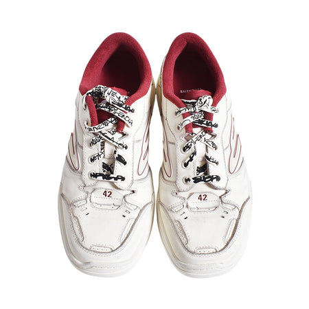 [BALENCIAGA]HAMPTONS MEDIUM WORN OUT/MW/WHITE/RED(841765WCURS)