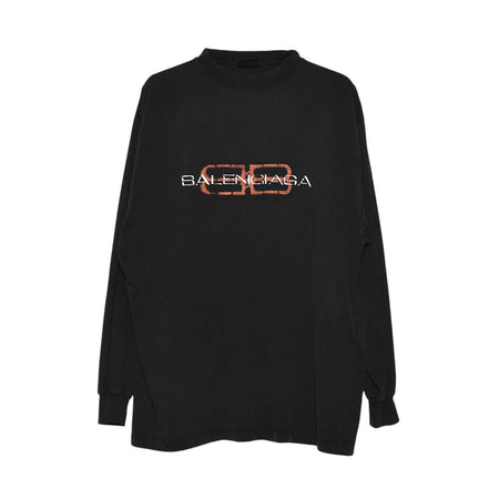 [BALENCIAGA]L/S Large Fit T-Shirt/BLACK(850404TTVD6)