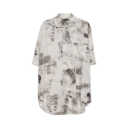 [BALENCIAGA]S/S Minimal Shirt/GRAY(852334TTL78)