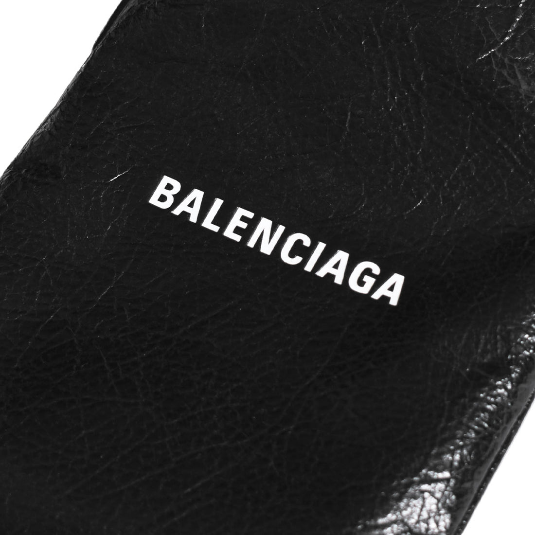 [BALENCIAGA]SHOPPER PHONE HOLDER/BLACK(8529302ABH6)