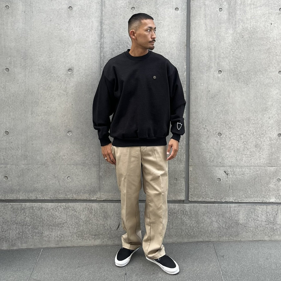 STANDARD CALIFORNIA]HTC Sweat Shirt #Laap Flower Stone Crew/GBLACK