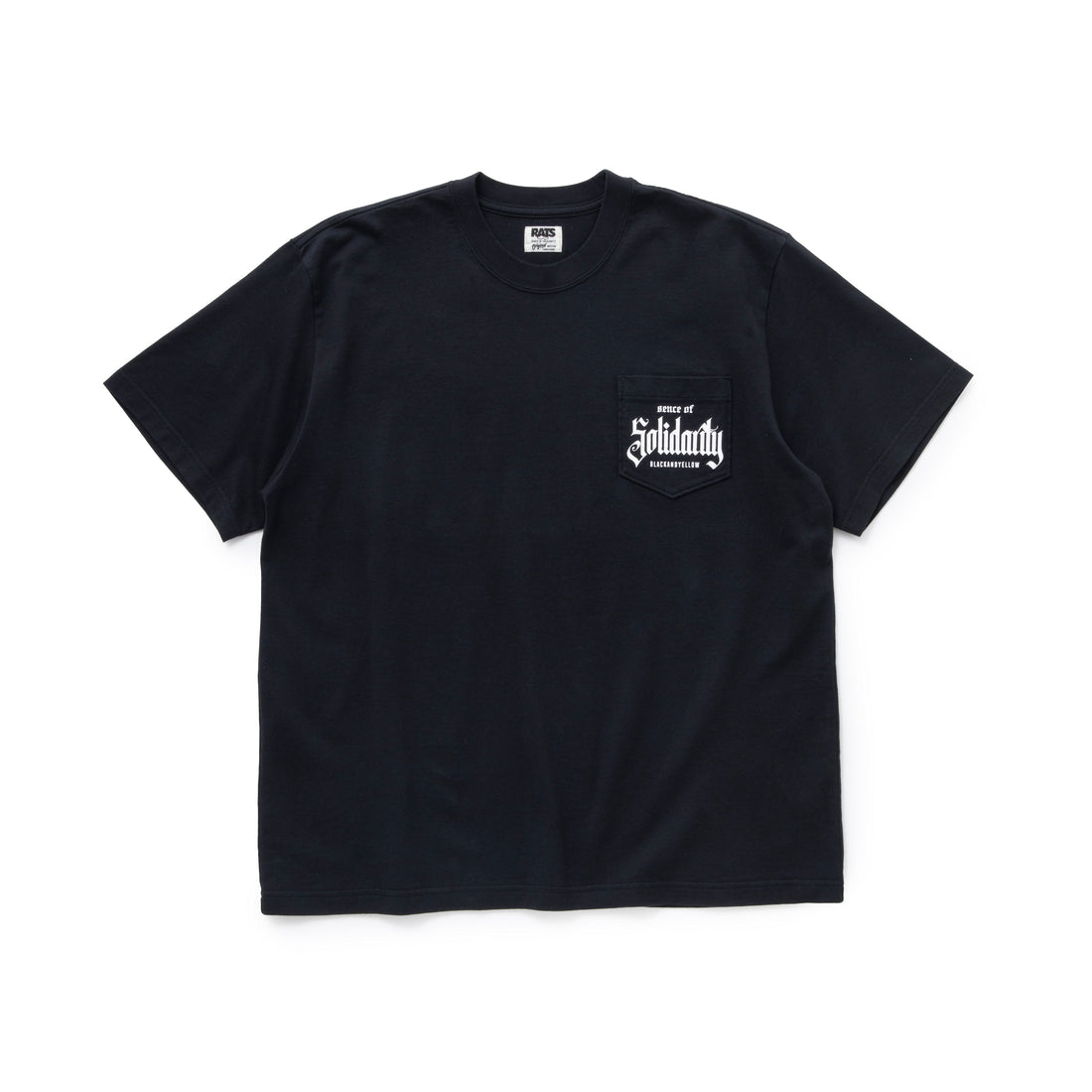 RATS]SOLIDARITY POCKET TEE/BLACK – R&Co