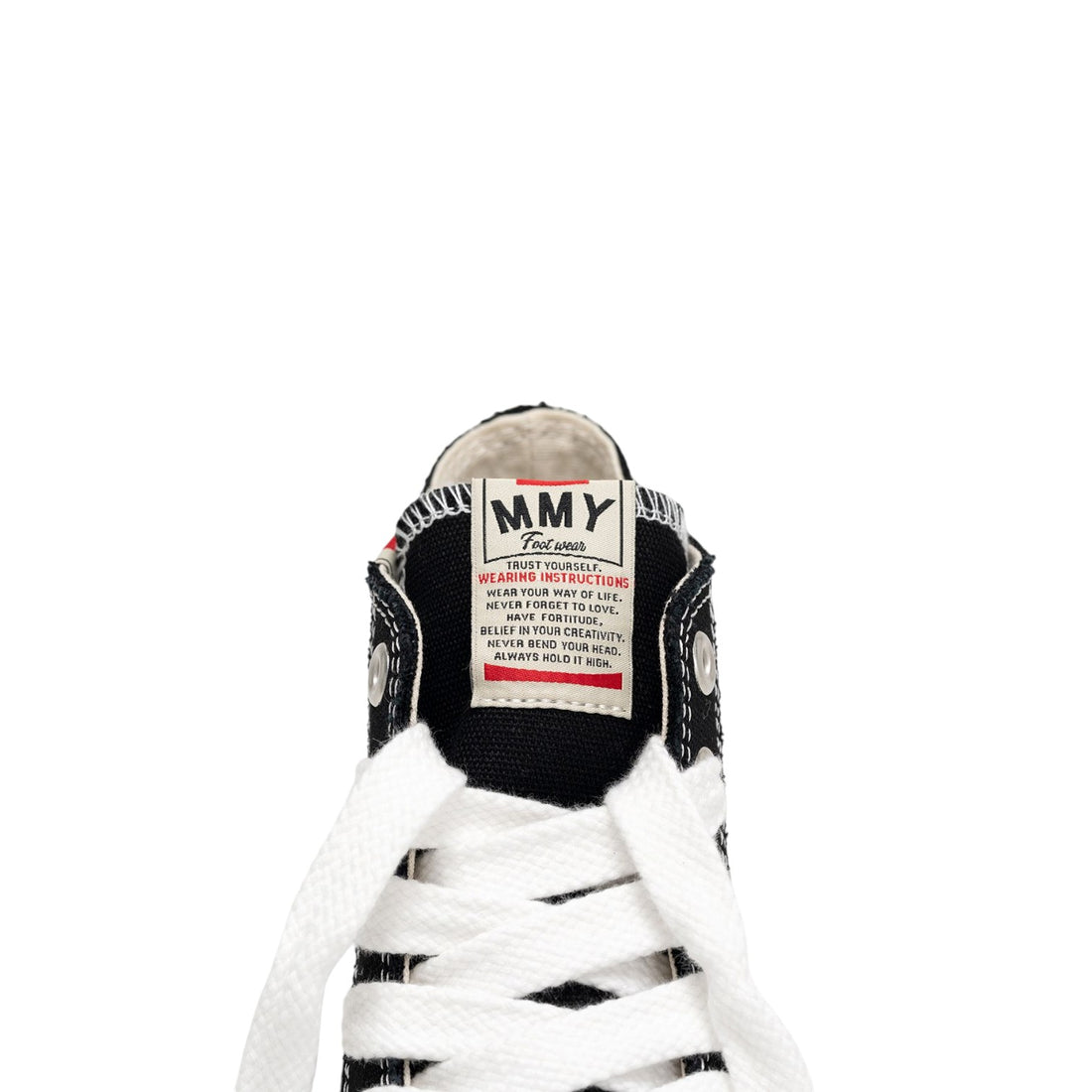 [MAISON MIHARA YASUHIRO]"PETERSON" OG Sole Canvas High-top Sneaker/BLACK(A01FW701)