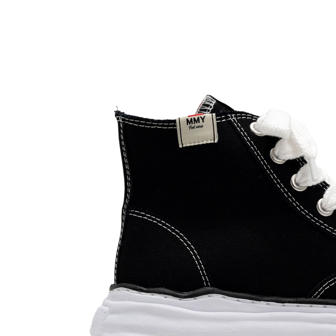 [MAISON MIHARA YASUHIRO]"PETERSON" OG Sole Canvas High-top Sneaker/BLACK(A01FW701)