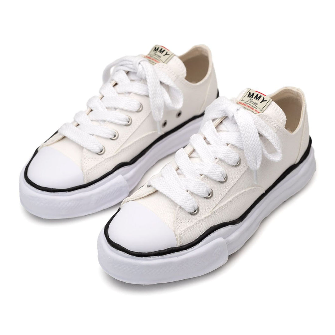 [MAISON MIHARA YASUHIRO]"PETERSON" OG Sole Canvas Low-top Sneaker/WHITE(A01FW702)