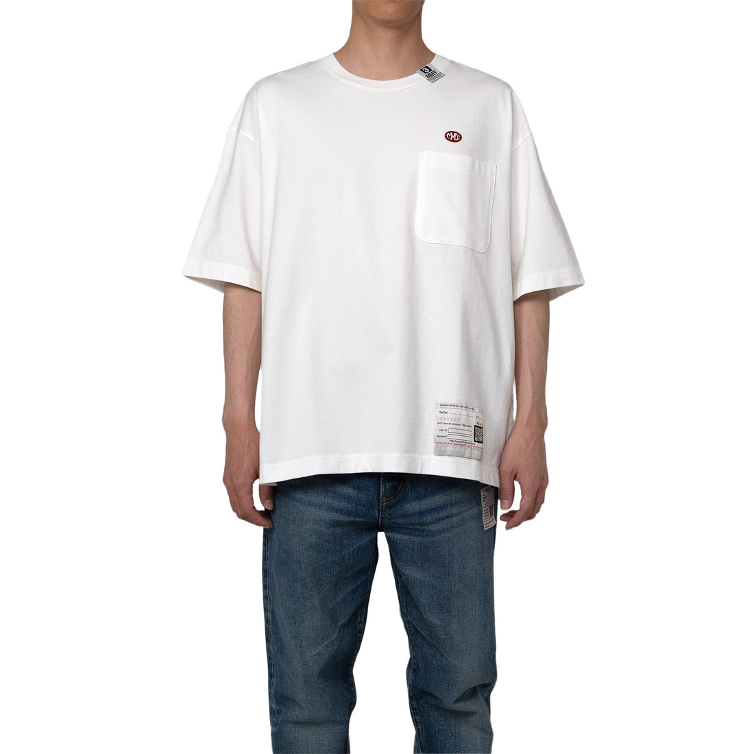 [MAISON MIHARA YASUHIRO]Back Printed T-shirt/WHITE(A12TS641)