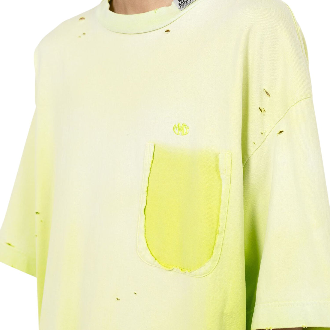 [MAISON MIHARA YASUHIRO]Sun Faded Like T-shirt/YELLOW(A14TS611)