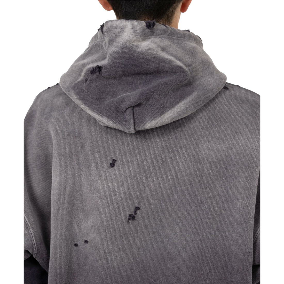 [MAISON MIHARA YASUHIRO]Sun Faded Like Hoodie/BLACK(A15HD552)