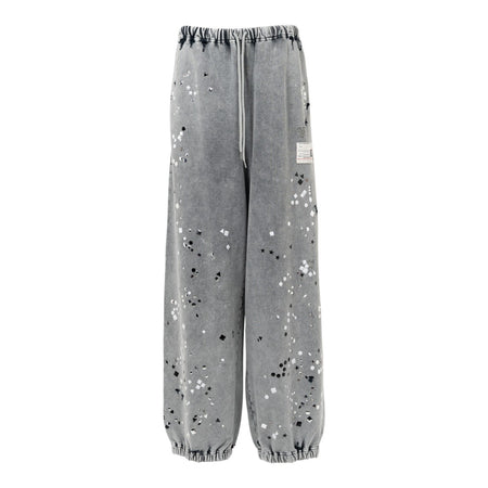 [MAISON MIHARA YASUHIRO]Embellished Bleached Sweat Pants/GRAY(A15PT563)