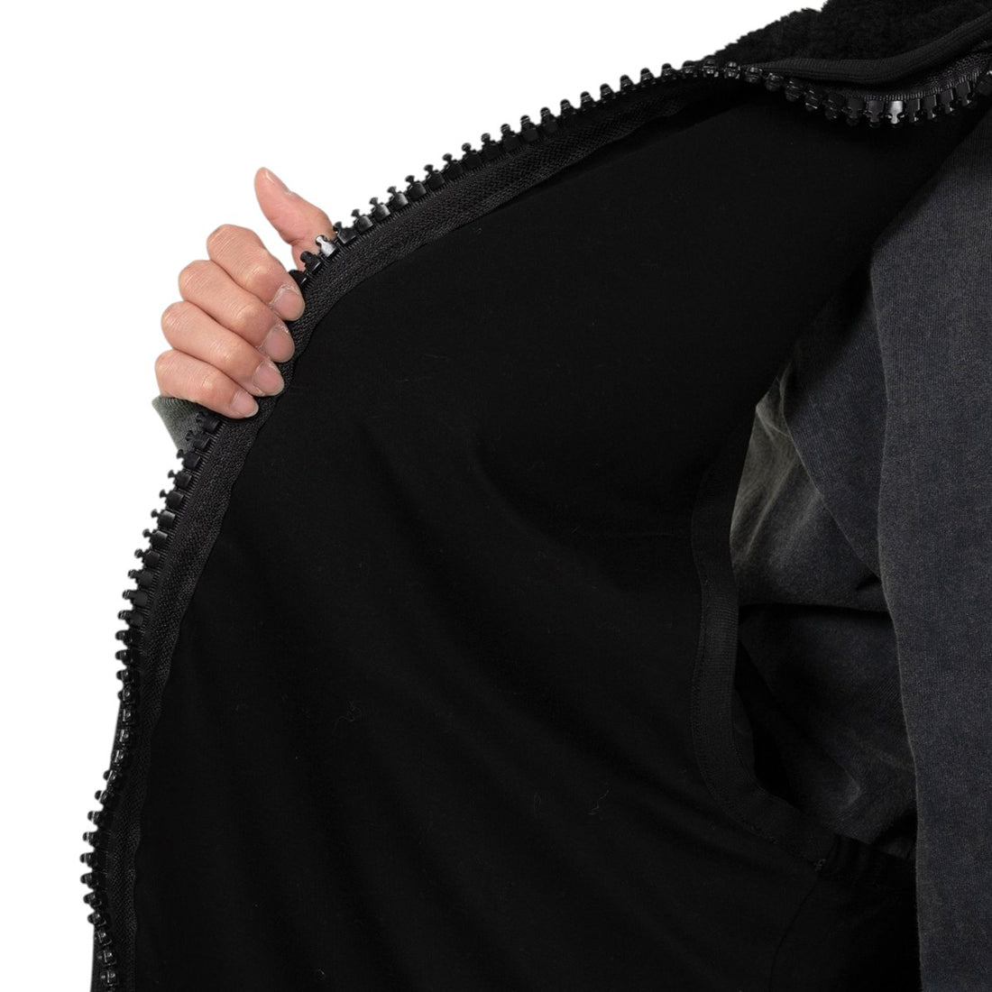 [MAISON MIHARA YASUHIRO]Amateur Sewn Like Boa Vest/BLACK(A15VT602)