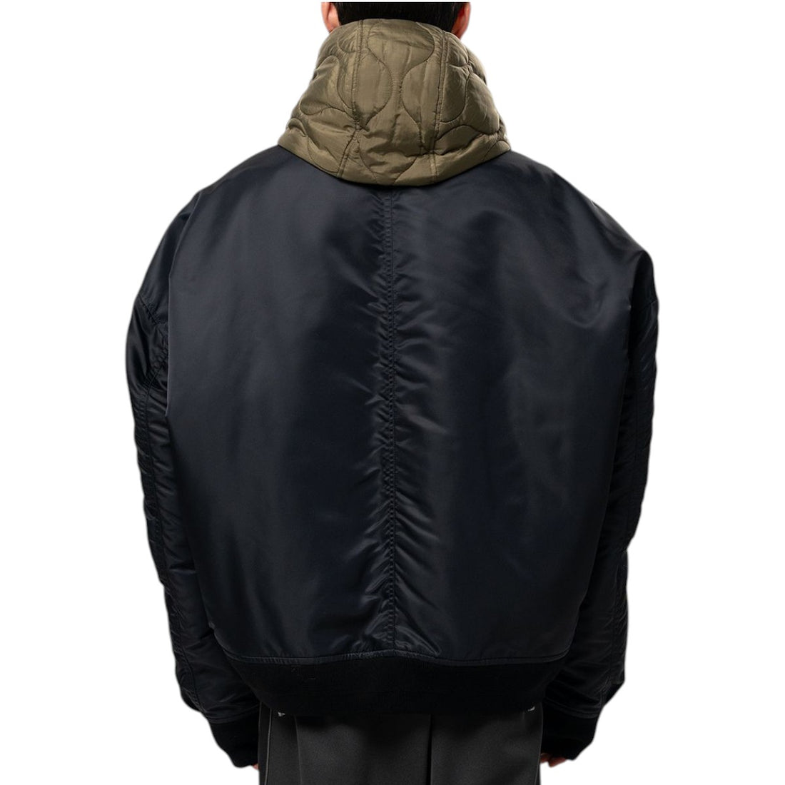 [MAISON MIHARA YASUHIRO]HOODED BOMBER JACKET(A17BL063)