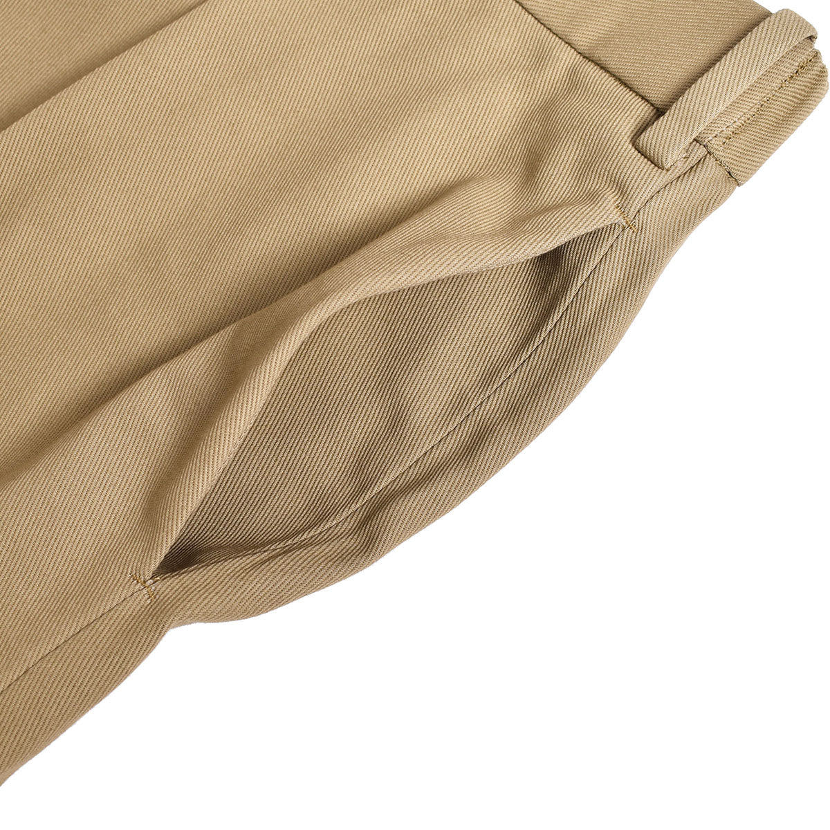 MARKAWARE]ORGANIC COTTON SURVIVAL CLOTH CLASSIC FIT TROUSERS/BEIGE