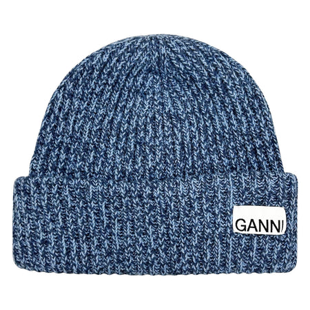 [GANNI]Structured Rib Beanie/SKY BLUE(A6051)