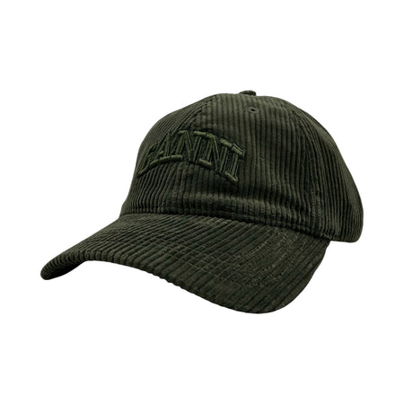 [GANNI]Cap Hat Corduroy/OLIVE(A6427)