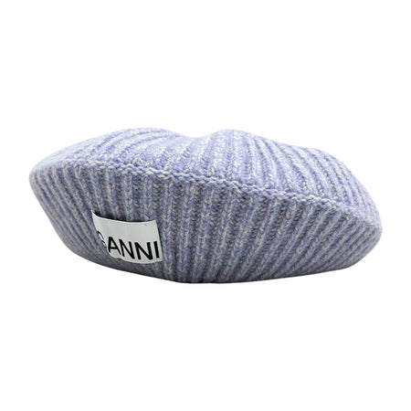 [GANNI]Structured Rib Beret/LAVENDER(A6440)