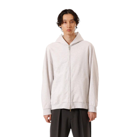 [ATTACHMENT]コットンストレッチテリー オーバーサイズジップアップフーディ/X.GRAY(AJ52-051)