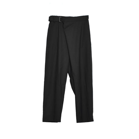 [ATTACHMENT]WO/TA WASHABLE TROPICAL WRAPPED TROUSERS/BLACK(AP31-007)
