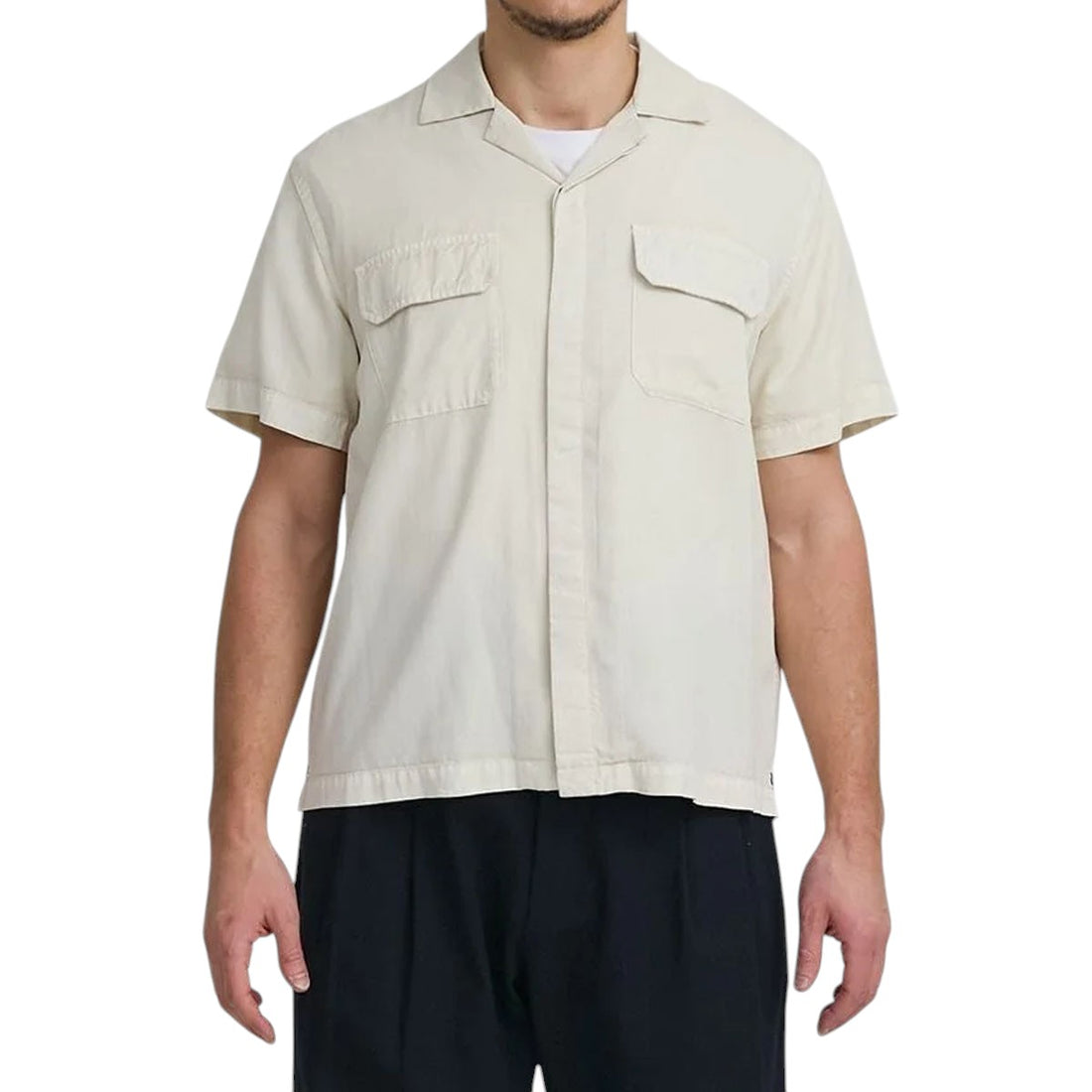 [Saturdays NYC]GIBSON PIGMENT DYED SS SHIRT/IVORY(BBG15190)