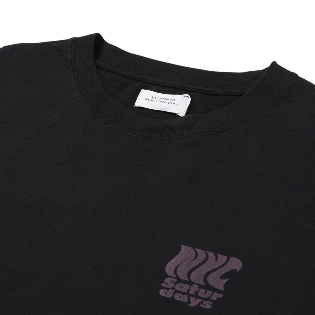 [Saturdays NYC]WAVY SATURDAYS SS TEE/BLACK(BBM15420)