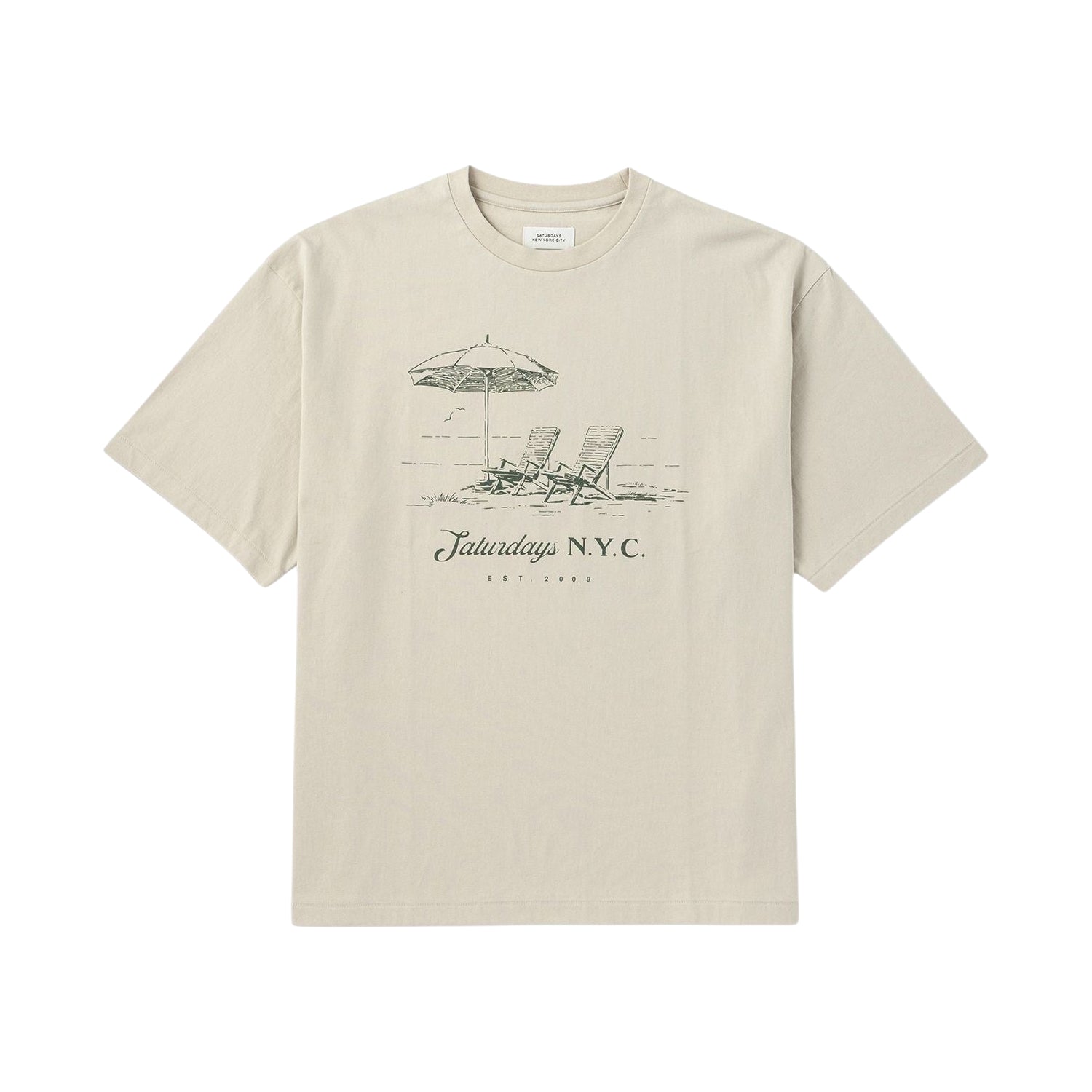 Saturdays NYC] Beach Chair Ozone Wash Relaxed SS Tee (BBM16490