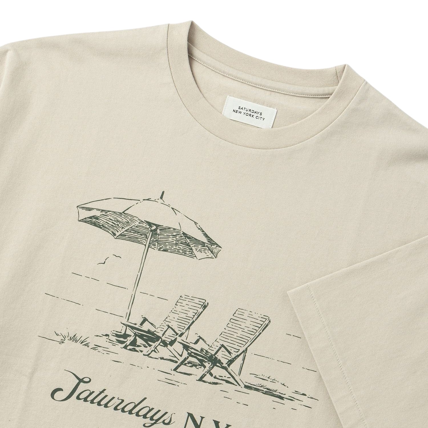 Saturdays NYC] Beach Chair Ozone Wash Relaxed SS Tee (BBM16490