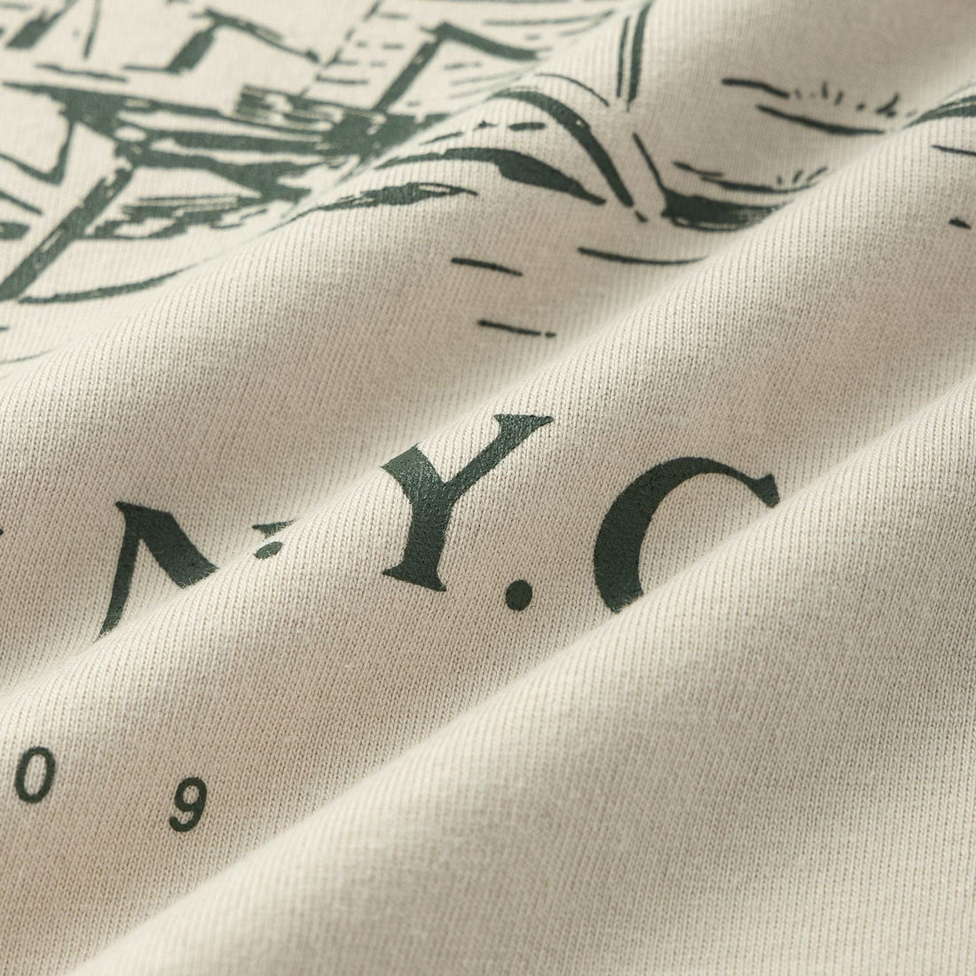 [Saturdays NYC] Beach Chair Ozone Wash Relaxed SS Tee / Ivory (BBM16490)