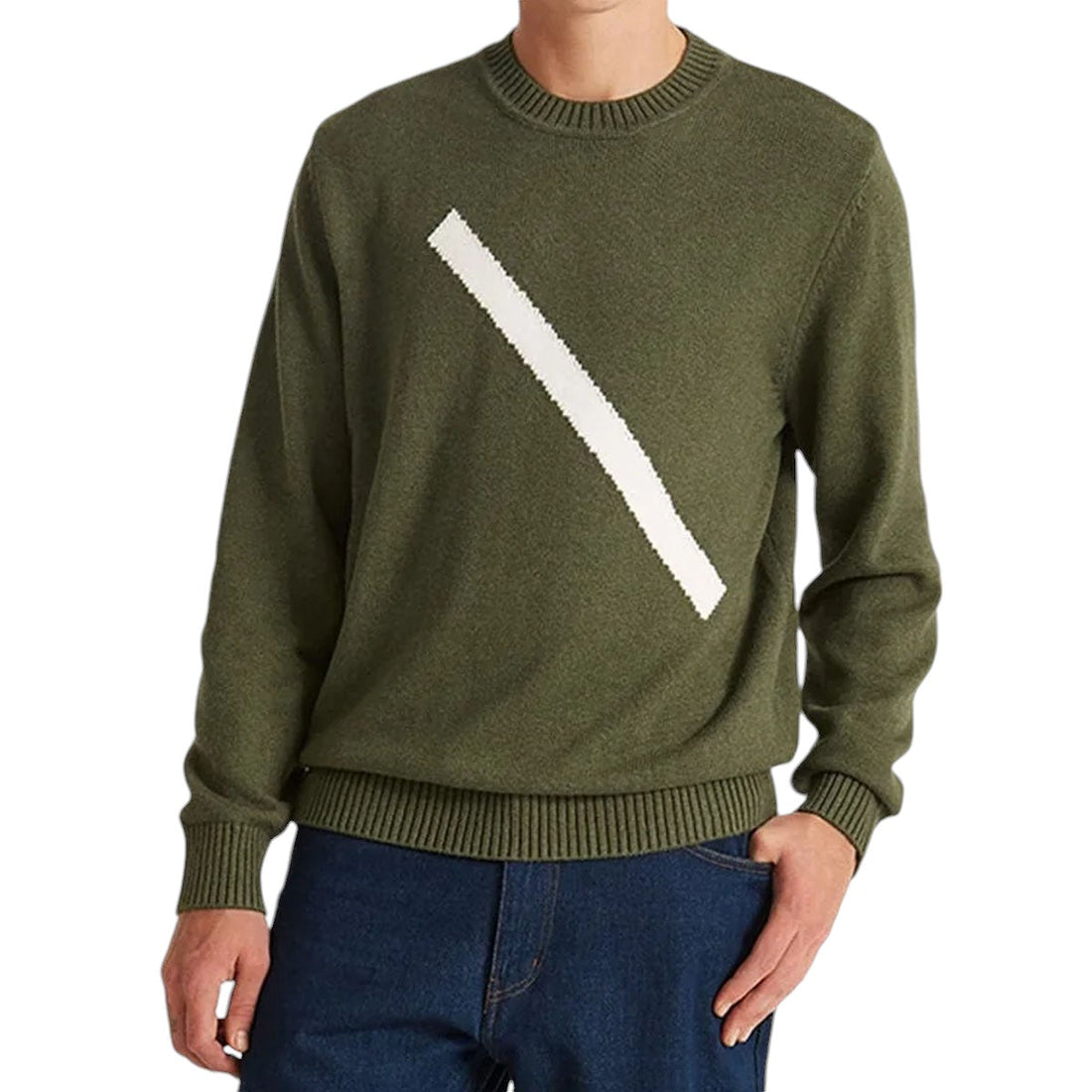 [Saturdays NYC]GREG SLASH SWEATER/ARMY(BBM-64210)