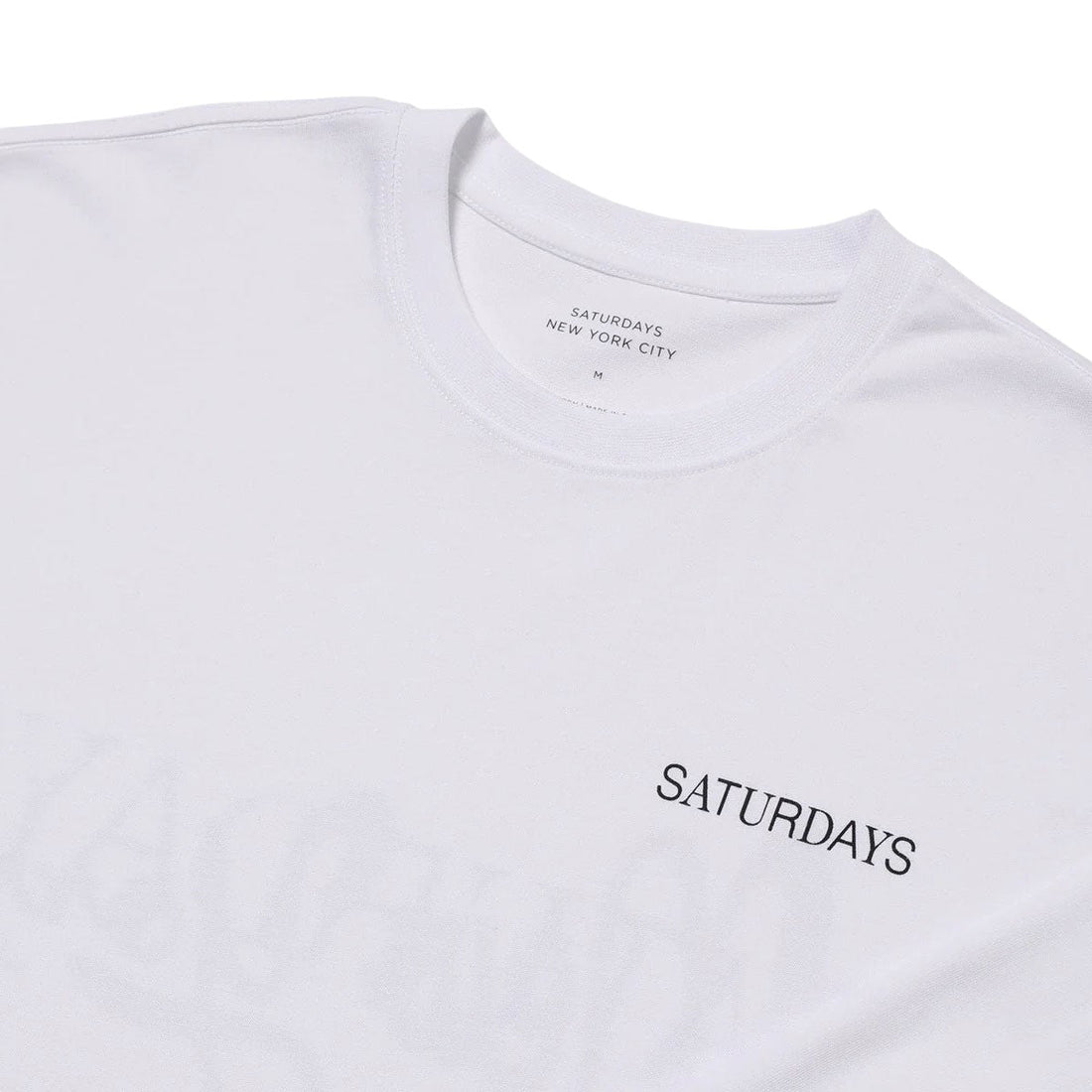 [Saturdays NYC]NEW YORK BRUSHED RELAXED FIT LS TEE/WHITE(BBM-64490)