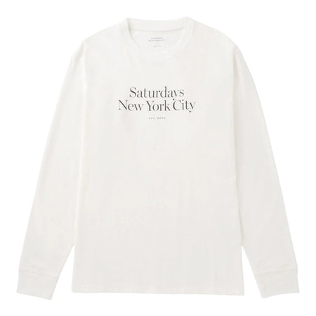 [Saturdays NYC]Miller Standard LS Tee/WHITE(BBM65600)