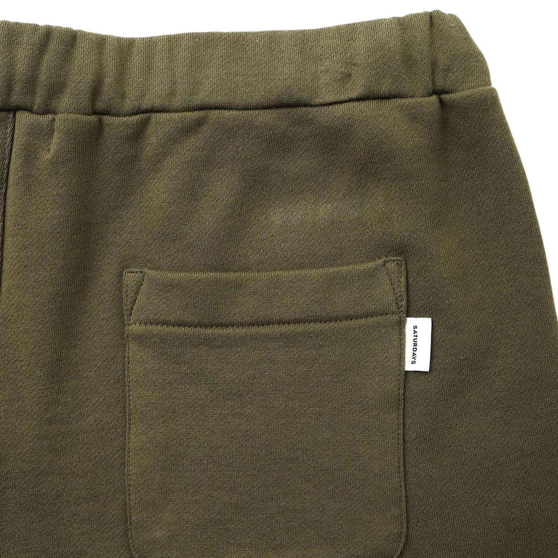 [Saturdays NYC]Varsity Striped Sweat Shorts/DARK GREEN(BBS25240)
